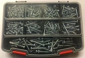400No, 3.5 - 5.5mm, Self Drilling/Self Tapping Screw Assortment, Pan Head, BZP. - Picture 1 of 5