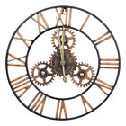  Industrial Style Wall Clock Metal Gear American Vintage Wrought Iron