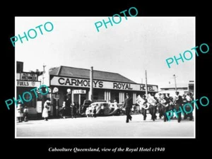 OLD POSTCARD SIZE PHOTO OF CABOOLTURE QUEENSLAND THE ROYAL HOTEL c1940 - Picture 1 of 1