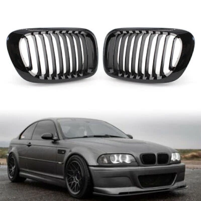Front Kidney Bumper Grille For BMW 3 Series E46 Coupe/Cabrio 2000-2003 M3 Coupe - Image 1 of 4