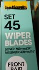 Halfords Wiper Blade Set 45 24"/16"