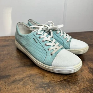 ECCO Size 41 Or 10 Mint Green Casual Hybrid Golf Shoes Sneakers - Picture 1 of 9