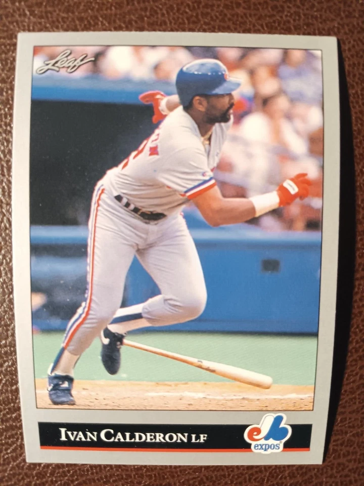 IVAN CALDERON MONTREAL EXPOS 1992 LEAF BASEBALL CARD #283 - Image 1 of 1