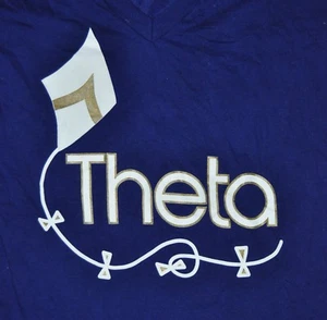 t-shirt small kappa alpha theta sorority vneck bid day 2014 17.5 inches pit2pit - Picture 1 of 4