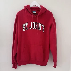St. John’s University Mens Champion Eco Fleece Hooded Jumpers - Long Sleeve - L - Picture 1 of 9