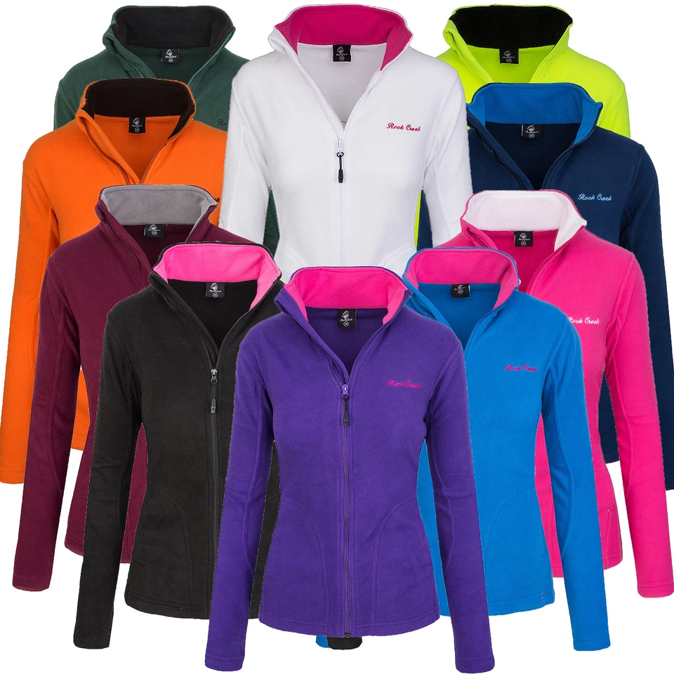 Rock Creek Damen Fleecejacke Fleece Jacke Übergangs Jacke Sweatjacke S-XXL D-389 - Bild 1 von 1
