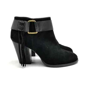 Kensie Massey Damen-Stiefeletten Quasten Leder schwarz Größe 10,5 M - Bild 1 von 10