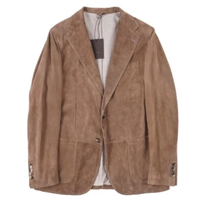 Rifugio Napoli Slim-Fit Wool-Lined Soft Lambskin Suede Blazer M Jacket NWT - Image 1 of 4
