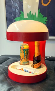 Schreibtisch Tischlampe rot Joe Colombo KD29 für Kartell 1960er nicht komplett! - Bild 1 von 8