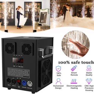 700W Cold Spark Machine Spin Sparkler Fountain Effect Machine DMX Wedding Decor - Bild 1 von 12