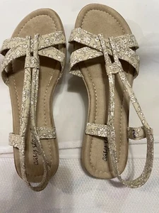 Easy Street Dana Flora Print Sandal Women Sling back Wedge Sandal 15.00 - Picture 1 of 4