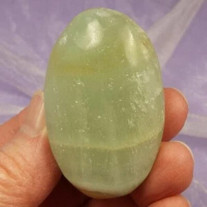 Palma de calcita verde con bandas ""Nuevas posibilidades"" 52 g SN46272 - Imagen 1 de 4