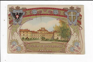WWI Italian Art Military Postcard Scuola 'd Applicazione De Fanteria Parma 1915 - Picture 1 of 2