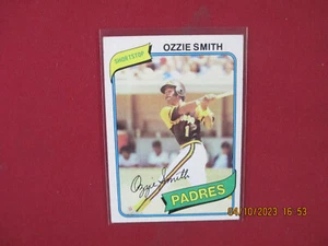 Topps Baseball 1980 # 393 Ozzie Smith segundo año EX esquina superior derecha ding # 2 - Imagen 1 de 2