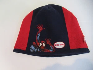 Spiderman Beanie Marvel Crouching Spiderman Red Blue Skull Cap Hat Unisex - Picture 1 of 10
