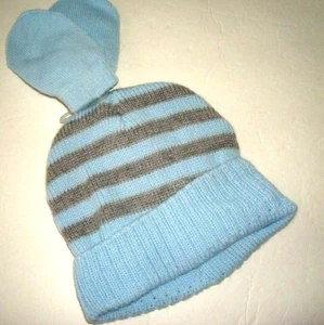 Juego de sombrero y guantes para niños talla única azul aprox. 3- 6 meses - Imagen 1 de 2