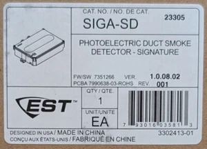NUEVO EN CAJA EST Edwards SIGA-SD Detector de Humo por Conducto - Imagen 1 de 2