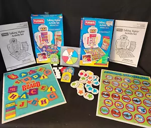 Vtg 90s Talking Alphie Robot Activity Set Animal Calls Spelling Fun Not Complete - Picture 1 of 13