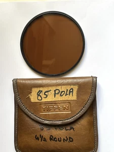 Tiffen 85 Polarizer - Round 4.5 "   4 1/2 " Glass Filter - Picture 1 of 1