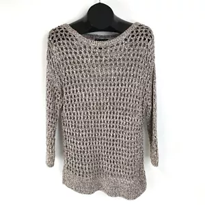 Lane Bryant offener Strickpullover Damen Übergröße 14/16 Metallic Pullover - Bild 1 von 10