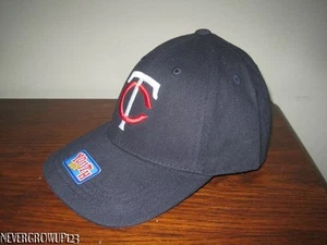 MLB~MINNESOTA TWINS NIÑOS~JÓVENES~SOMBRERO AJUSTABLE CON LOGOTIPO~GORRA DE BÉISBOL~NUEVA CON ETIQUETAS - Imagen 1 de 3