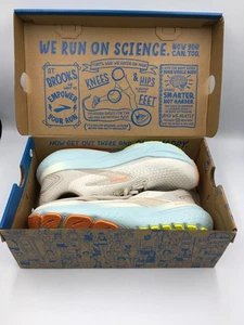NIB Brooks 120409-195 Women's Glycerin GTS 21 Coconut/Aqua/Autumn Sunset Active - Picture 1 of 10