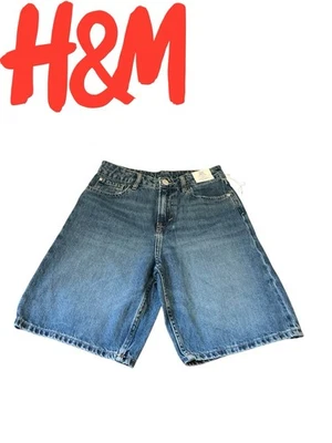 H&M NUEVO CON ETIQUETAS CORTO NIÑOS GRANDES SUELTO AMPLIA CINTURA AJUSTABLE TALLA 12 Foto 1 de 4