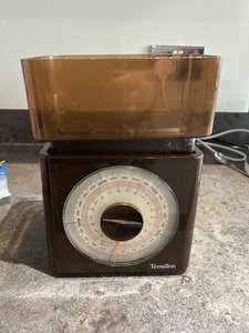 Terraillon Vintage Kitchen Scale 5KG brown Retro 1970 - Picture 1 of 7