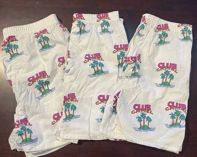 3 Pair Vintage Club Camel Shorts Boxers Elastic Waist USA Made Size XL - image 1 of 4