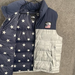 The North Face USA Olympic Nuptse Glacier Down 700 Puffer Vest Mens Sz 2XL - Picture 1 of 10