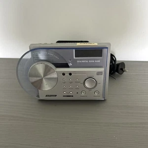 Audiosonic KMCD233  Vertical CD Clock AM/FM Radio - Picture 1 of 13