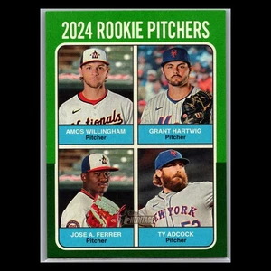 2024 Topps Heritage High Number - #621 Rookie Pitchers RC Green Border - Picture 1 of 2