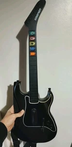 Guitar Hero Kramer Striker Red Octane Wireless PS2 Black No Dongle 95119.805 - Picture 1 of 6