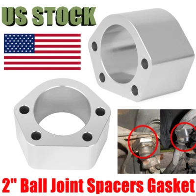 2'' Ball Joint Spacers Gasket For Chevrolet Silverado GMC Sierra 1500 2WD 4WD - Image 1 of 4