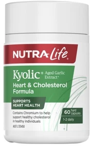 Extracto de ajo envejecido Kyolic fórmula corazón y colesterol 60 cápsulas Nutra-Life - Imagen 1 de 1
