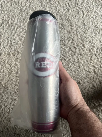 Cincinnati Reds Dugout Mugs 20oz. Metal Bat Tumbler BRAND NEW NEVER USED!! Cover