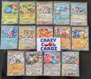 ๐ฅ Pokemon Stellar Crown complete ex Set Terapagos Venusaur Blastoise 14 cards - Picture 1 of 3