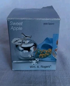 Vintage Sweet Apple By Wm. A ROGERS Silverplated SERVING For Sugar Or Condiments - Imagen 1 de 4