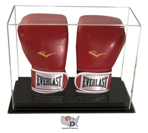 Double Vertical Boxing Glove Display Counter or Desk Top Case by GameDay Display - Picture 1 of 4