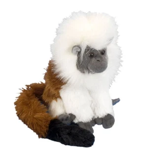 Cotton Top Tamarin monkey soft plush toy 8"/20cm stuffed animal WildRepublic NEW - Picture 1 of 3