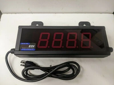 EDI 4 Digit LED Display ED206-109-4D-N1 Up Count Display w/ reset New - Image 1 of 4