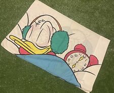 Disney Donald Duck DOUBLE-SIDED Pillowcase Sleeping Ultra Rare 20x26 Vintage
