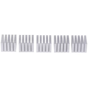 5Pcs 20x20x15mm Cooling Accessories DIY Heatsink CPU GPU Chip Aluminum Hea`hg - Photo 1/12