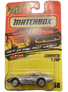 Matchbox 1996 Corvette T-Top Super Fast #58 of 75 1:64 - Picture 1 of 4