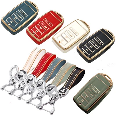 Funda con llavero remoto TPU de 4 botones para Acura MDX RLX ILX TLX RDX 2014-2022 Foto 1 de 4