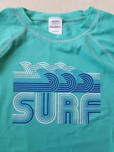 NWT HANNA ANDERSSON SUNBLOCK SURF TIDEPOOL S/S SWIM RASH GUARD 150 12 $40 - Picture 1 of 6