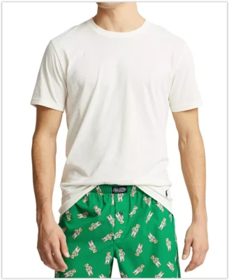 NWT Polo BEAR Ralph Lauren Crewneck Tee & Printed Boxer Short Gift Set, L - Image 1 of 4