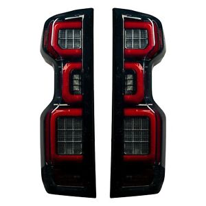 Recon OLED Tail Lights Replace Factory OEM Halogen For 19-21 Chevy Silverado