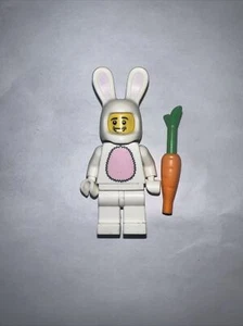 Lego Bunny Rabbit Suit Figurine with Carrot CMF Series 7 col07 - 3 Bunny Suit - Picture 1 of 1