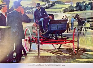 Magazin Illustration Elwood Haynes Erste Fahrt in der Apperson - Bild 1 von 1